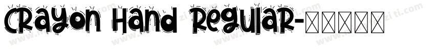 Crayon Hand Regular字体转换